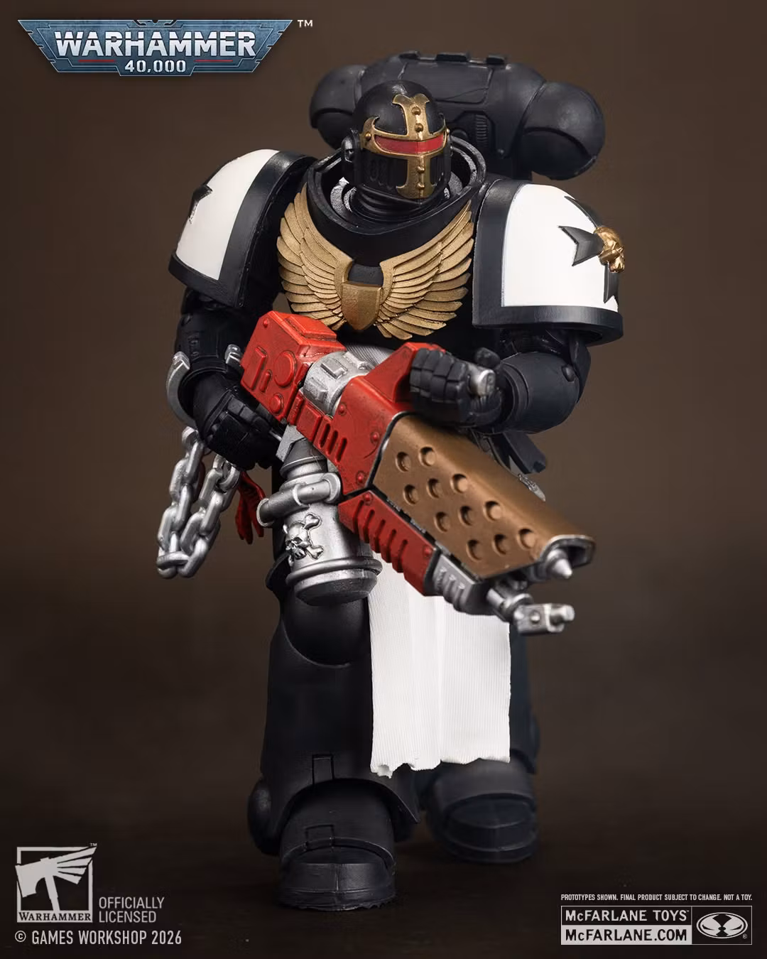 Warhammer 40,000 Black Templars Primaris Crusader Action Figure