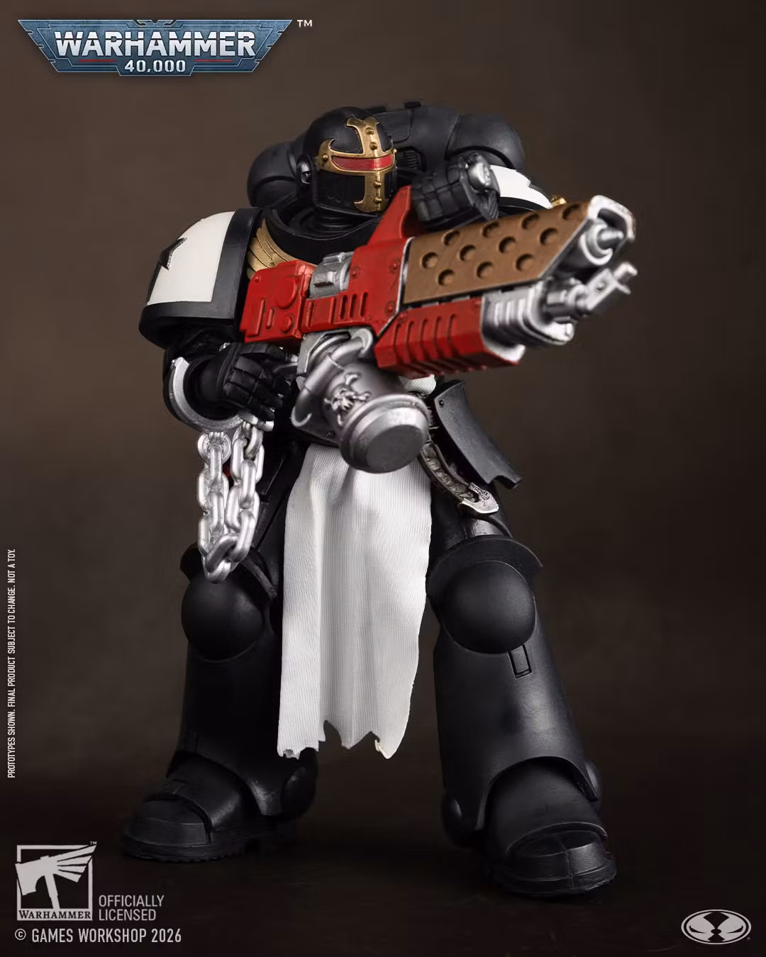 Warhammer 40,000 Black Templars Primaris Crusader Action Figure