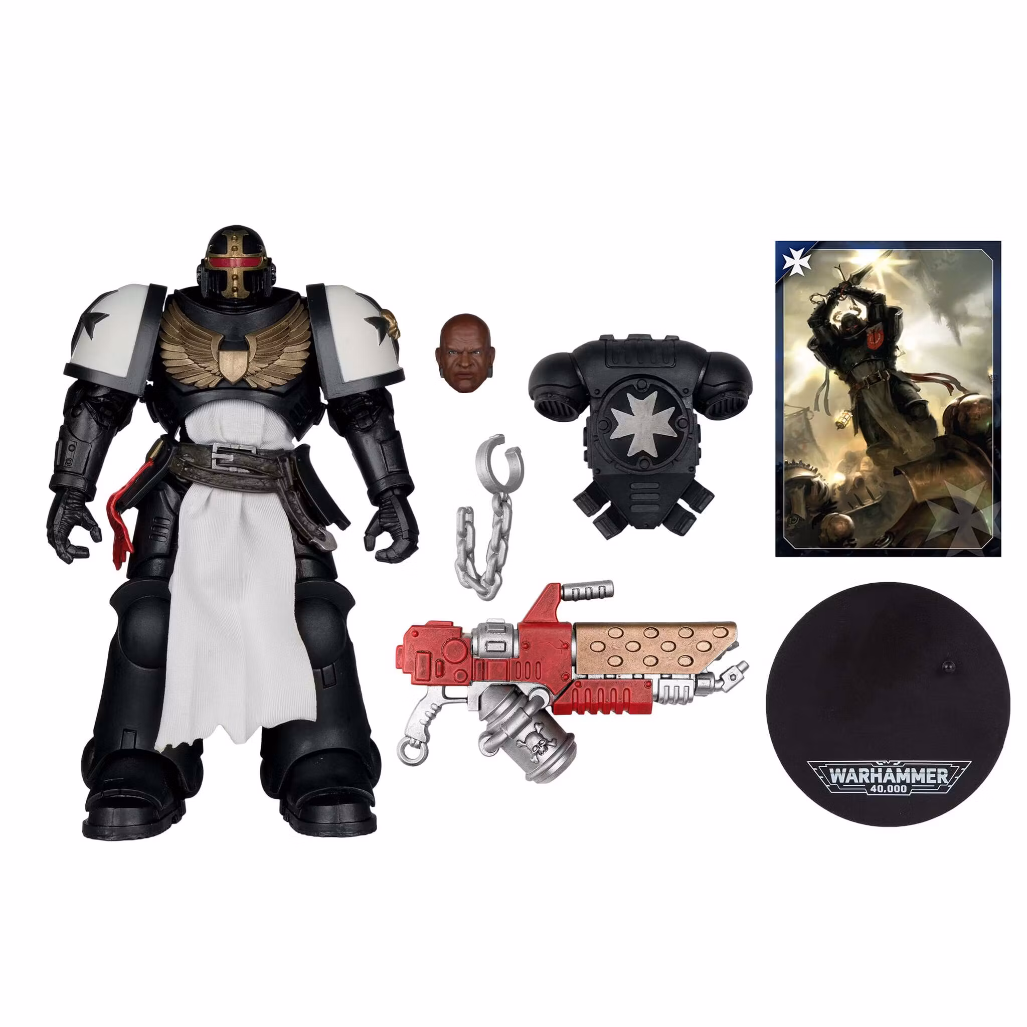 Warhammer 40,000 Black Templars Primaris Crusader Action Figure