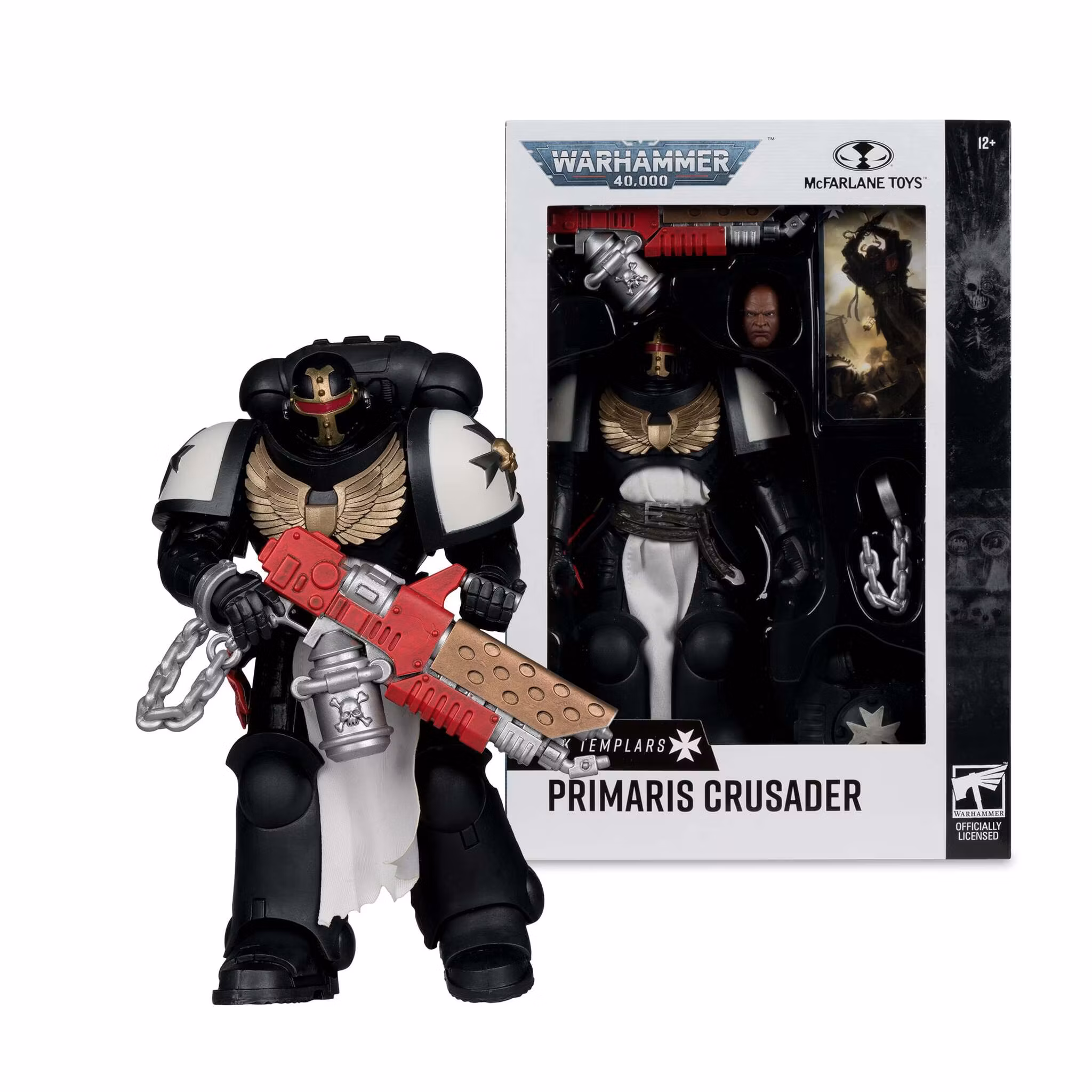 Warhammer 40,000 Black Templars Primaris Crusader Action Figure