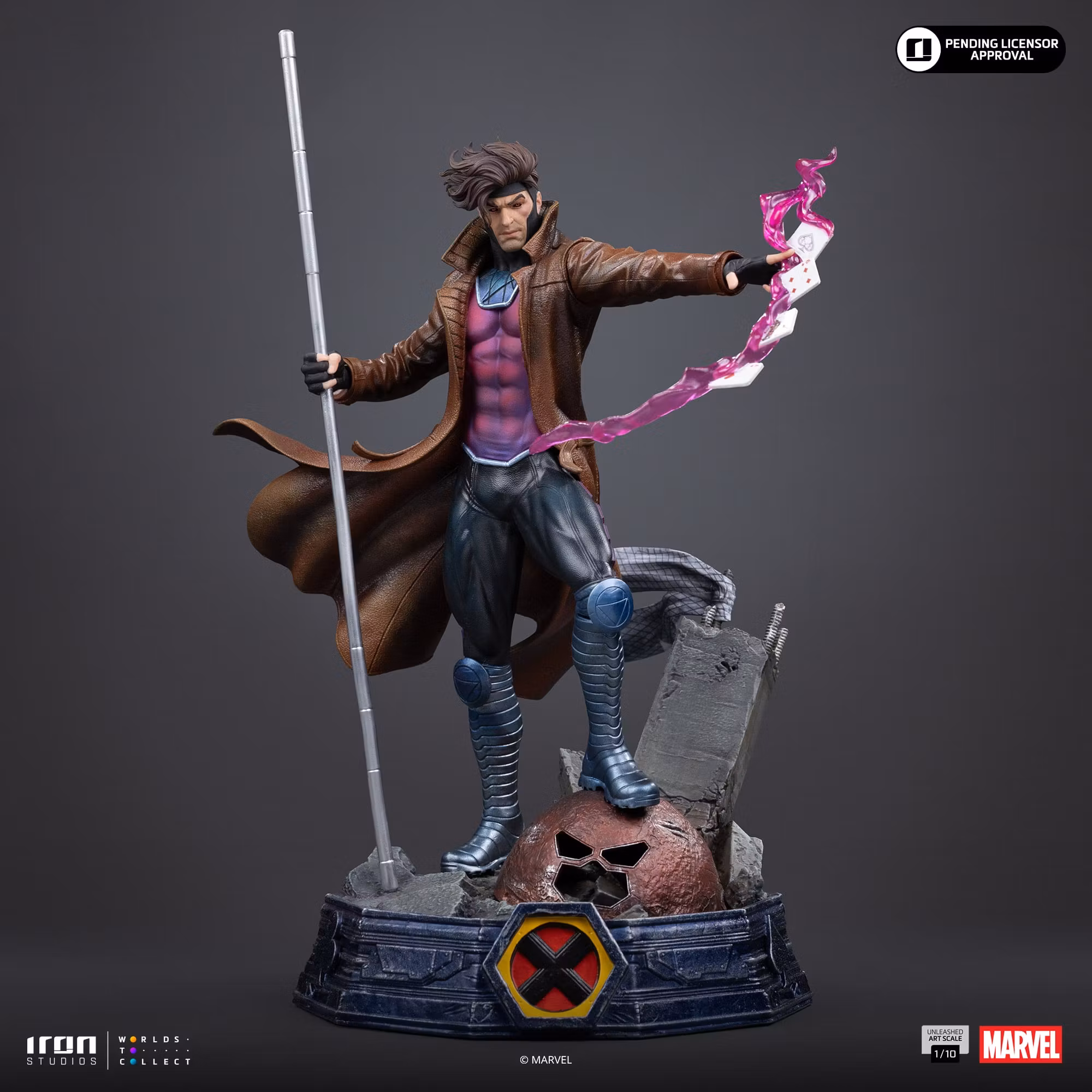 X-Men Gambit Unleashed 1/10 Art Scale Statue