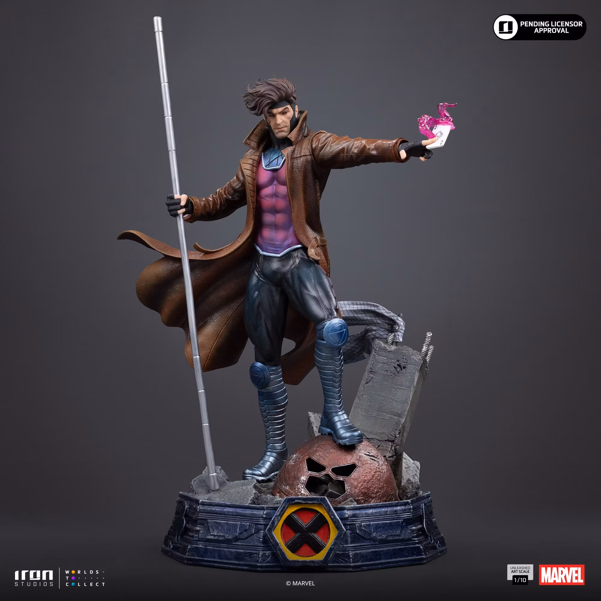 X-Men Gambit Unleashed 1/10 Art Scale Statue