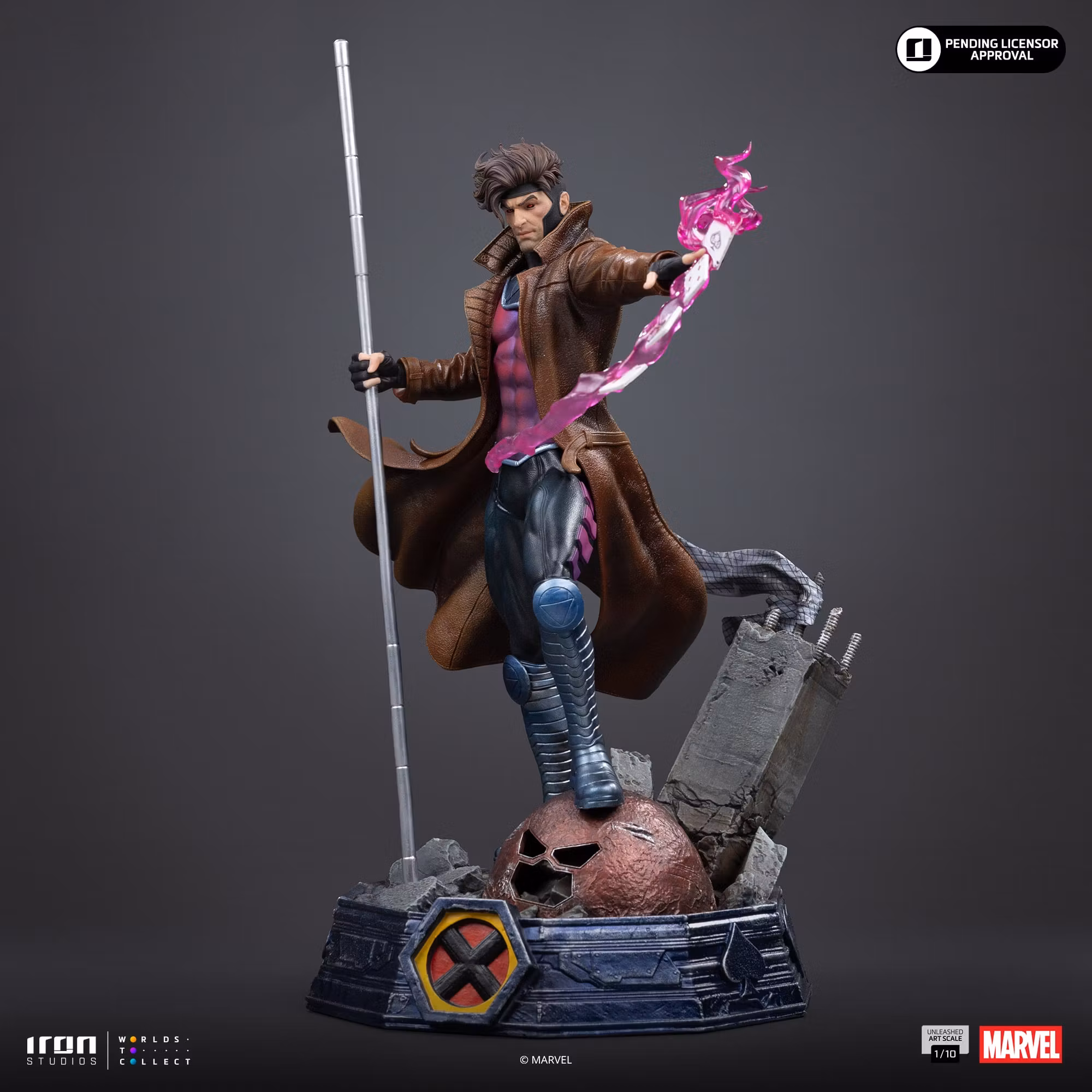 X-Men Gambit Unleashed 1/10 Art Scale Statue