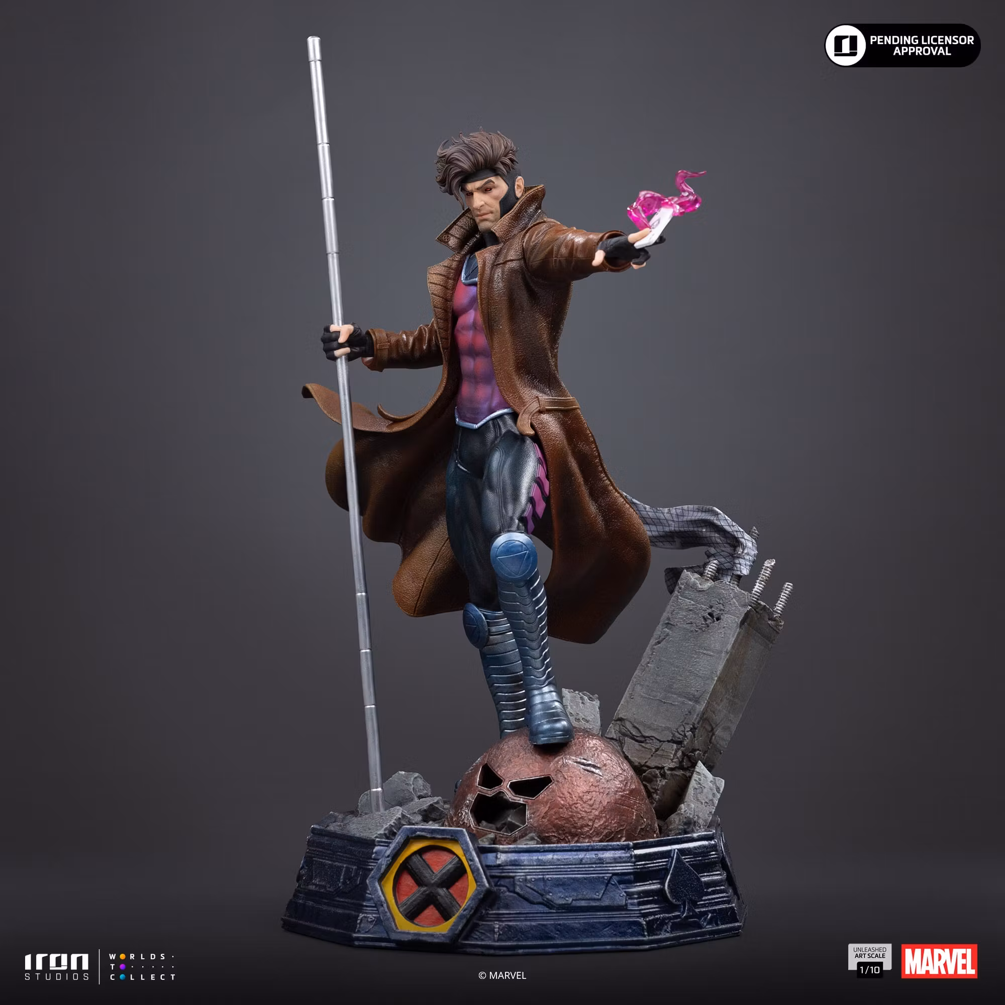 X-Men Gambit Unleashed 1/10 Art Scale Statue