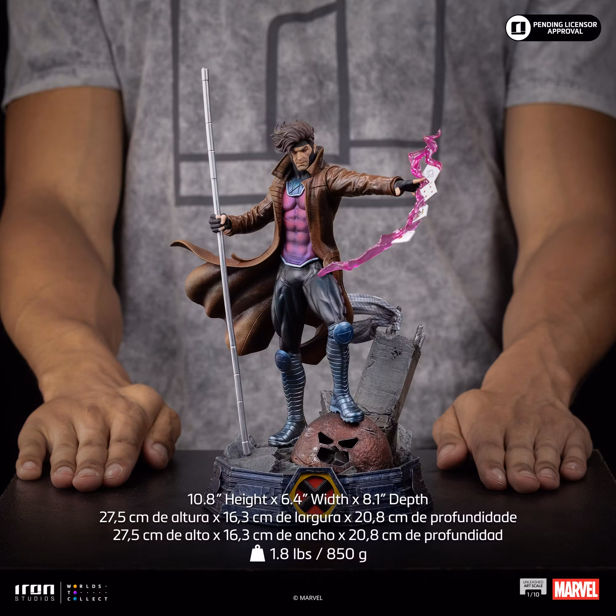 X-Men Gambit Unleashed 1/10 Art Scale Statue