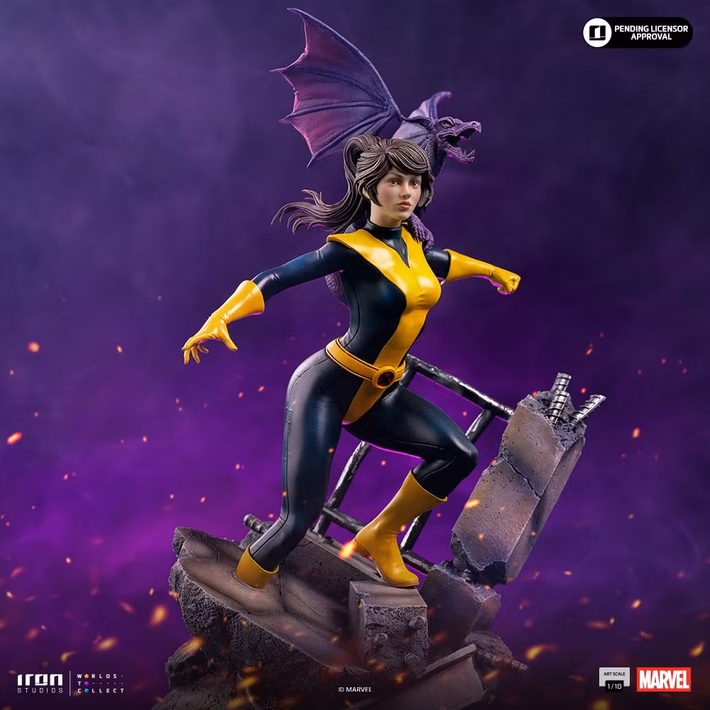 X-Men Battle Diorama Series Kitty Pryde & Lockheed 1/10 Art Scale Statue