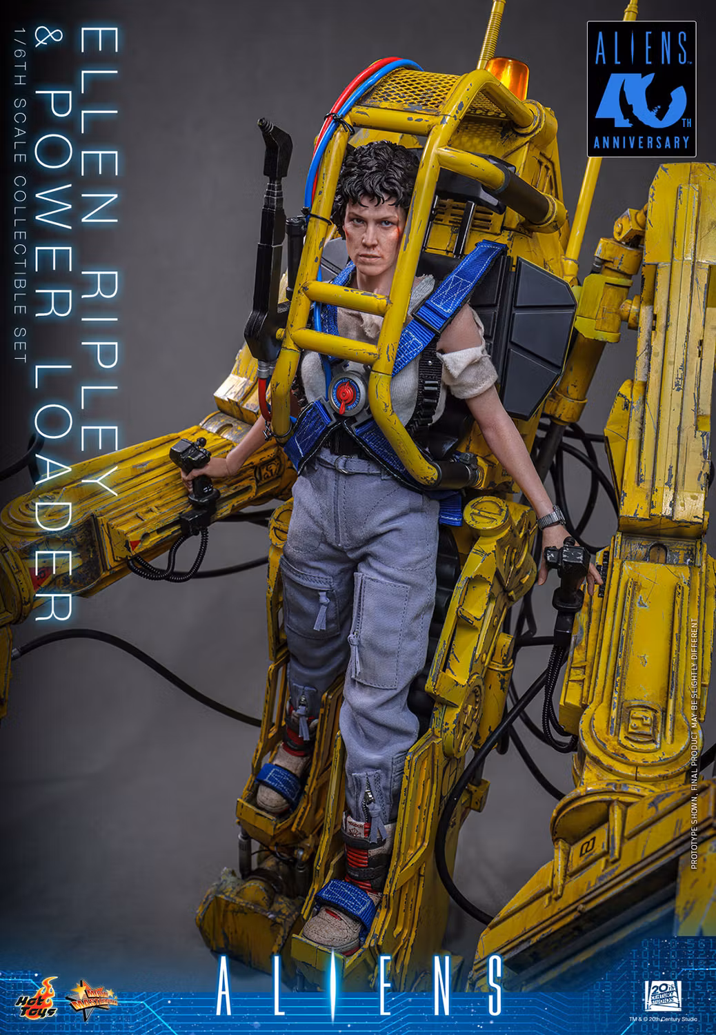 Aliens MMS923 Ellen Ripley & Power Loader 1/6th Scale Collectible Figure and Vehicle Accessory