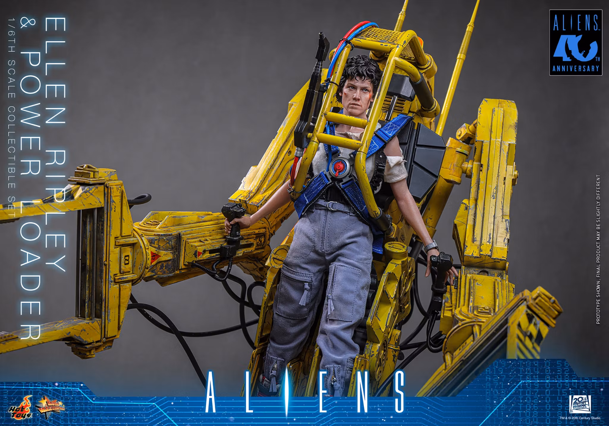 Aliens MMS923 Ellen Ripley & Power Loader 1/6th Scale Collectible Figure and Vehicle Accessory