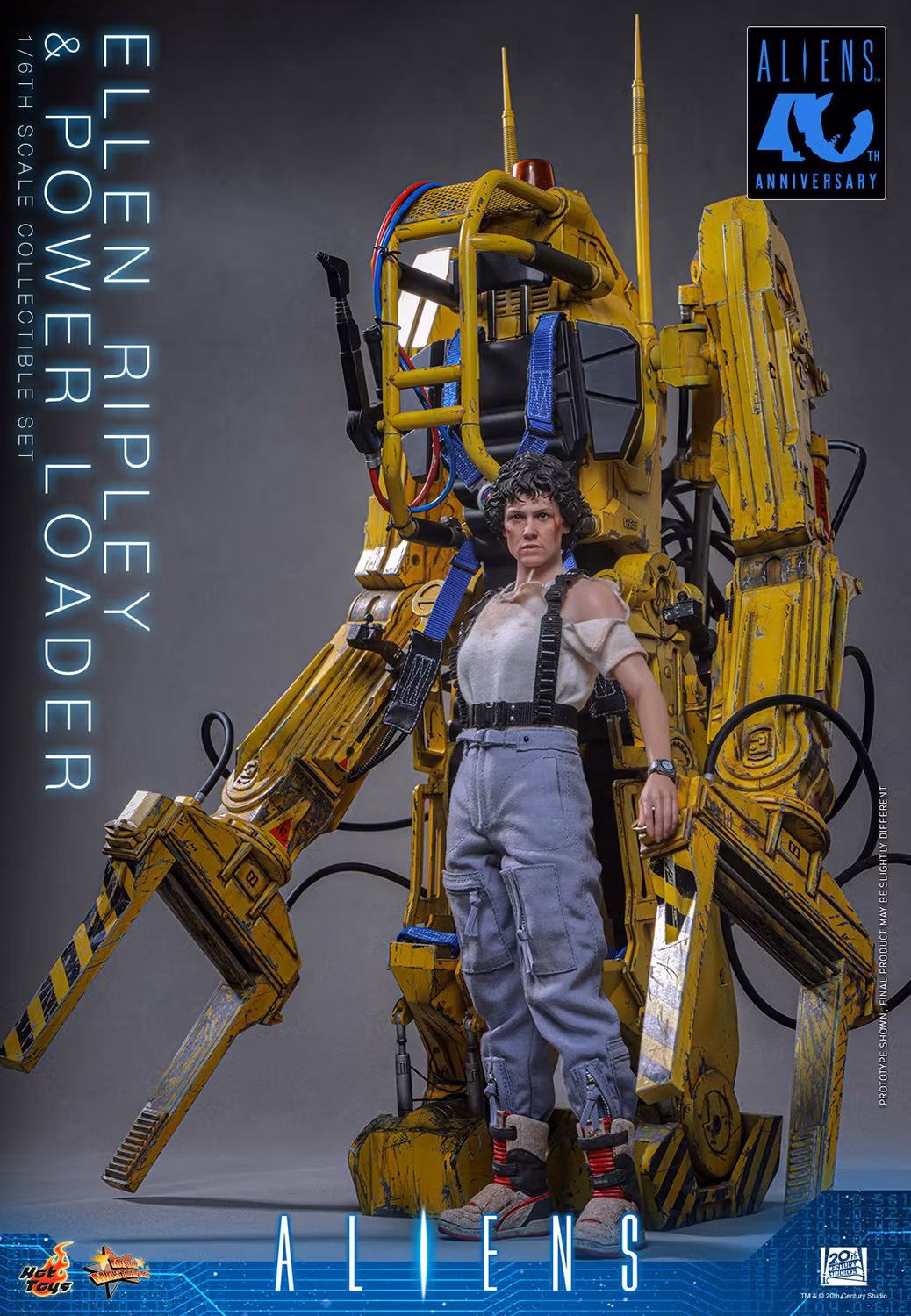 Aliens MMS923 Ellen Ripley & Power Loader 1/6th Scale Collectible Figure and Vehicle Accessory