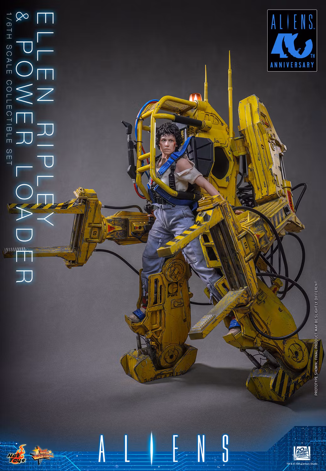 Aliens MMS923 Ellen Ripley & Power Loader 1/6th Scale Collectible Figure and Vehicle Accessory