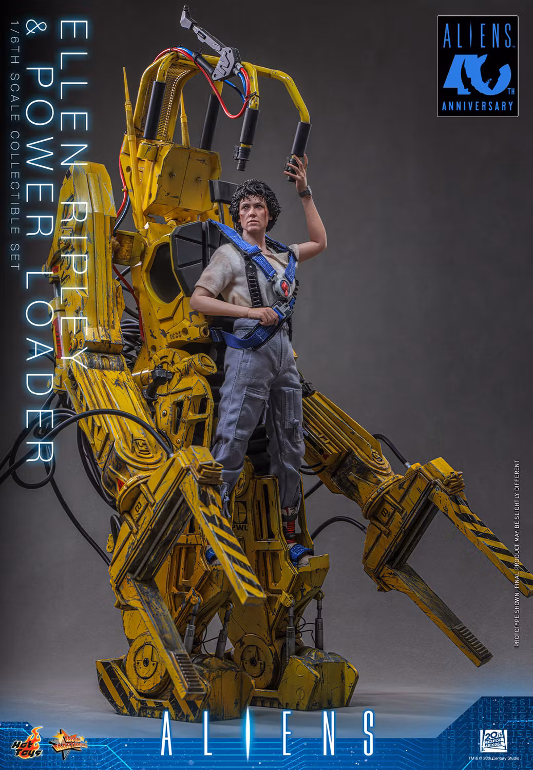 Aliens MMS923 Ellen Ripley & Power Loader 1/6th Scale Collectible Figure and Vehicle Accessory