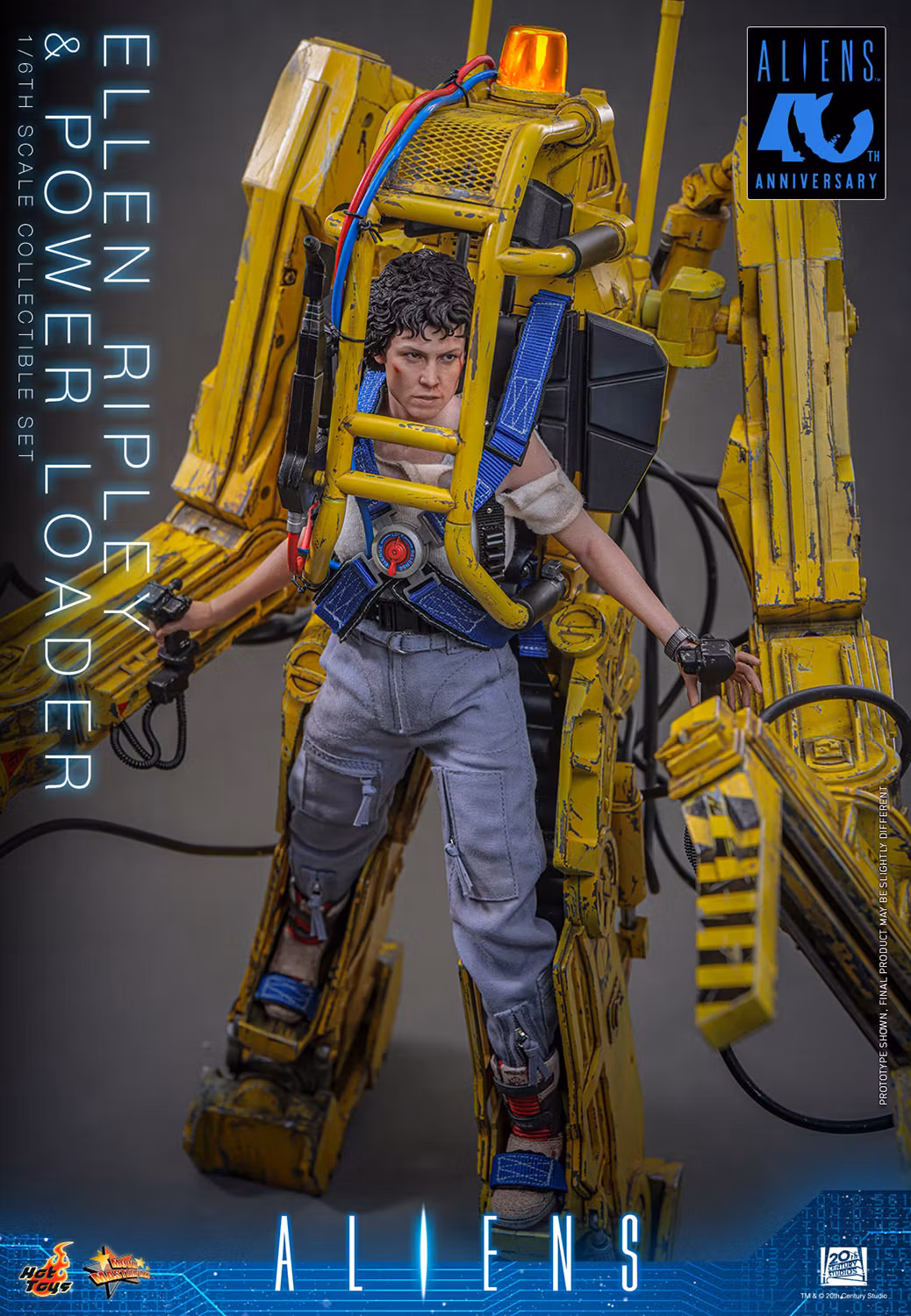 Aliens MMS923 Ellen Ripley & Power Loader 1/6th Scale Collectible Figure and Vehicle Accessory