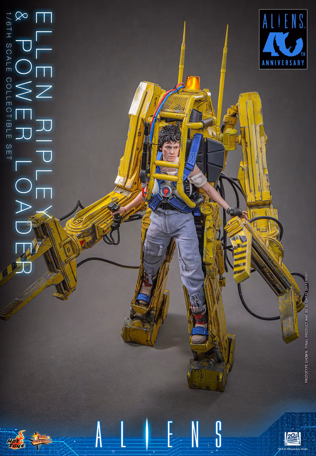 Aliens MMS923 Ellen Ripley & Power Loader 1/6th Scale Collectible Figure and Vehicle Accessory