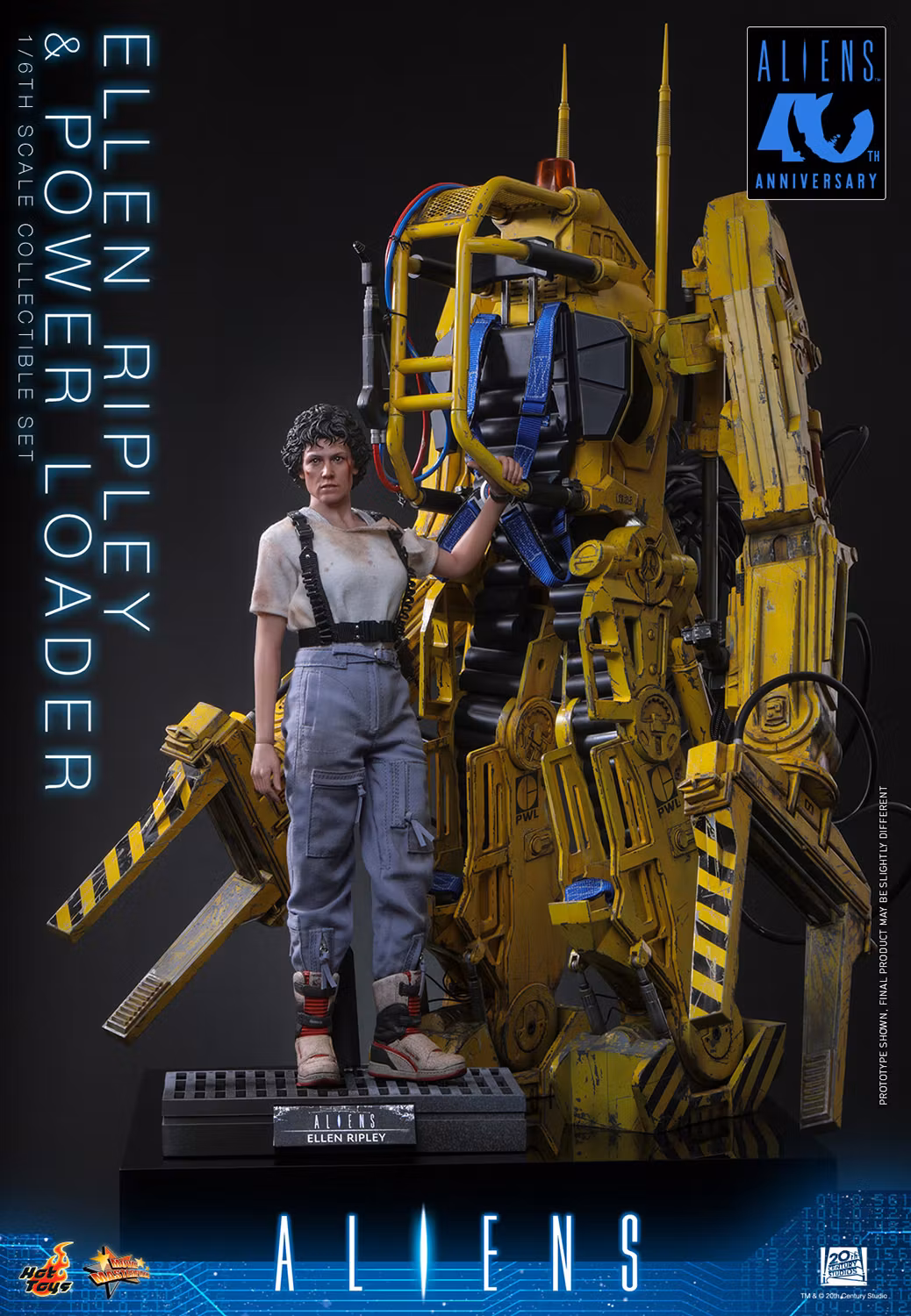 Aliens MMS923 Ellen Ripley & Power Loader 1/6th Scale Collectible Figure and Vehicle Accessory