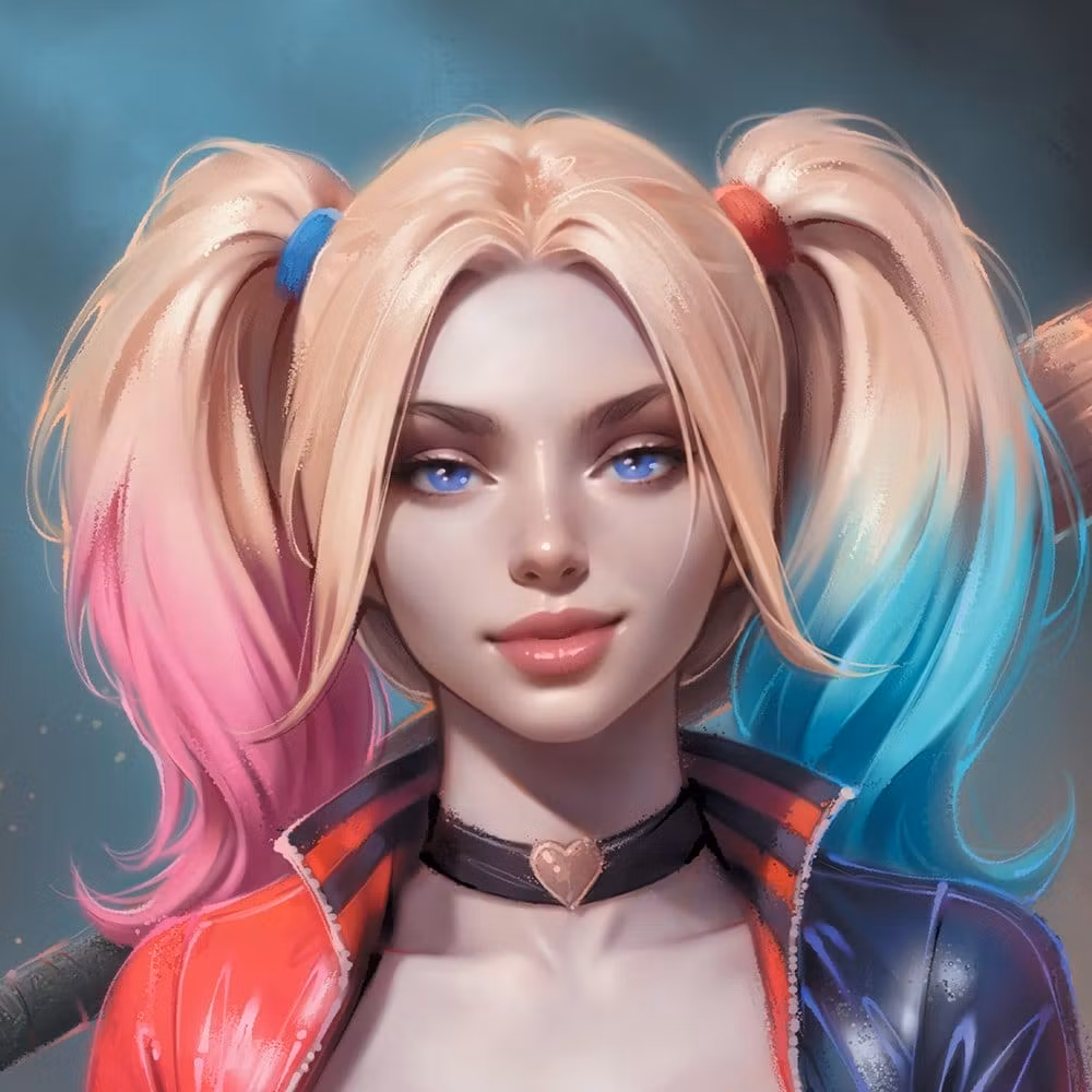 DC Comics Fine Art Print Harley Quinn (Unframed)