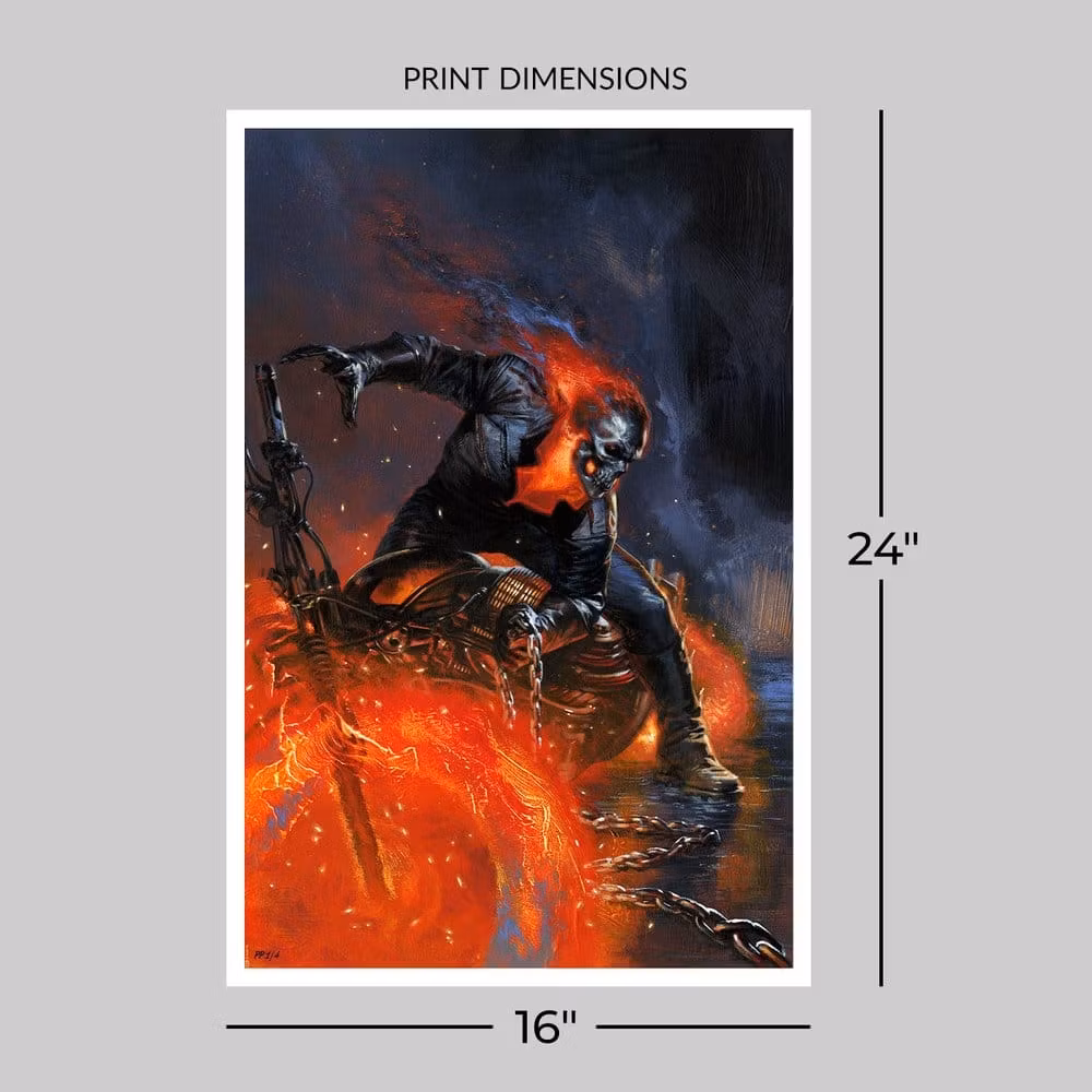 Marvel Fine Art Print Ghost Rider (Unframed)