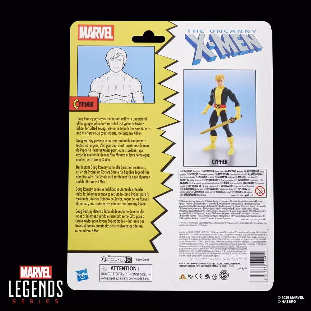 The Uncanny X-Men Marvel Legends Cypher Action Figure