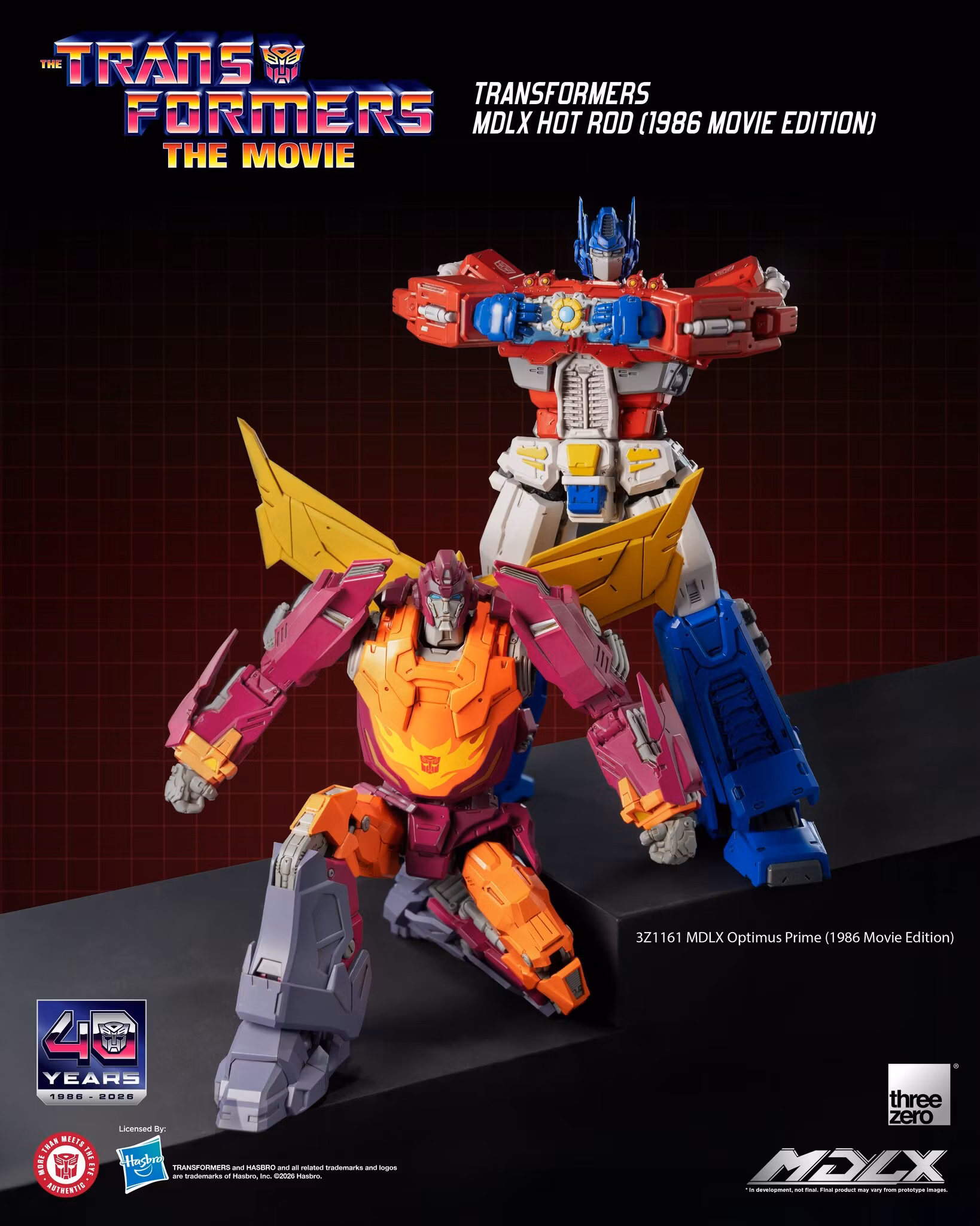 The Transformers: The Movie 40th Anniversary MDLX Hot Rod (1986 Movie Edition) Action Figure