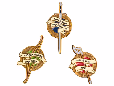 The Lord of the Rings Weapons of the Fellowship Pin Set