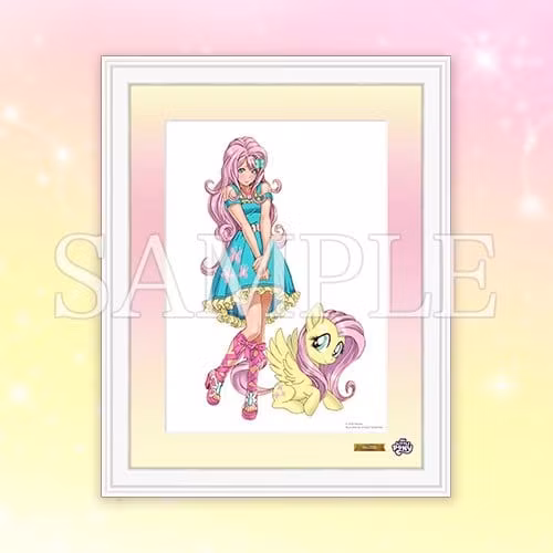 My Little Pony Chara Fine Graph Art Print Bishoujo Fluttershy