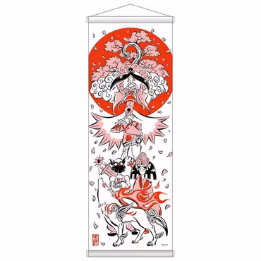 Okami 20th Anniversary Reprint Art Project Tapestry Spring