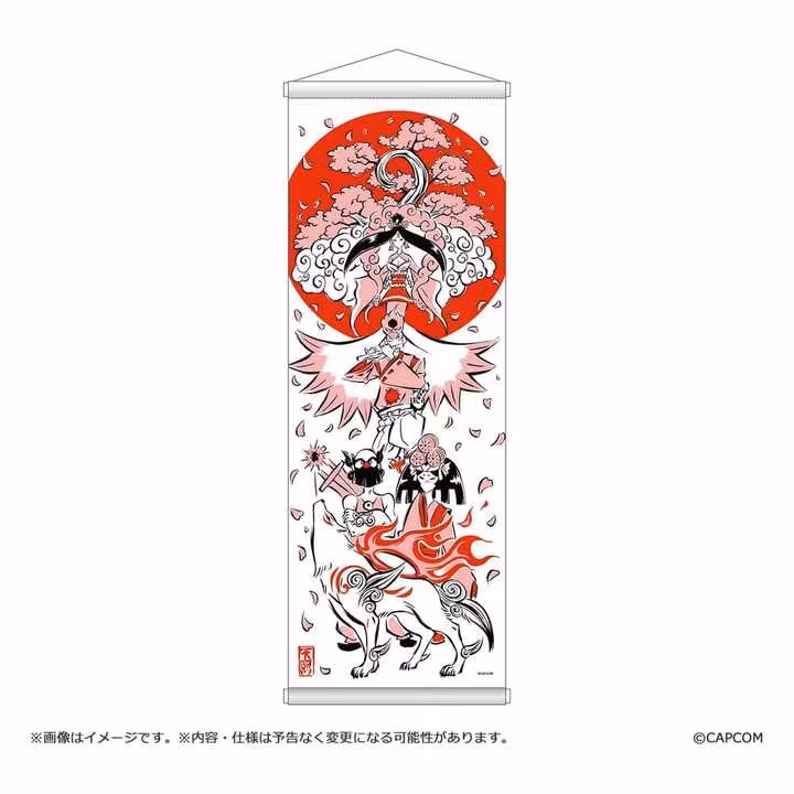 Okami 20th Anniversary Reprint Art Project Tapestry Spring