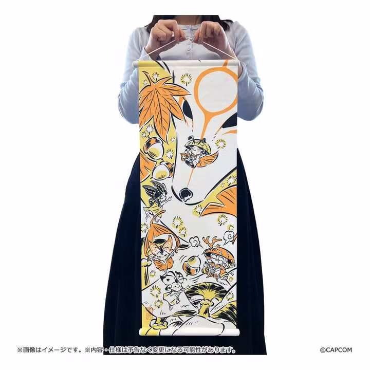 Okami 20th Anniversary Reprint Art Project Tapestry Autumn