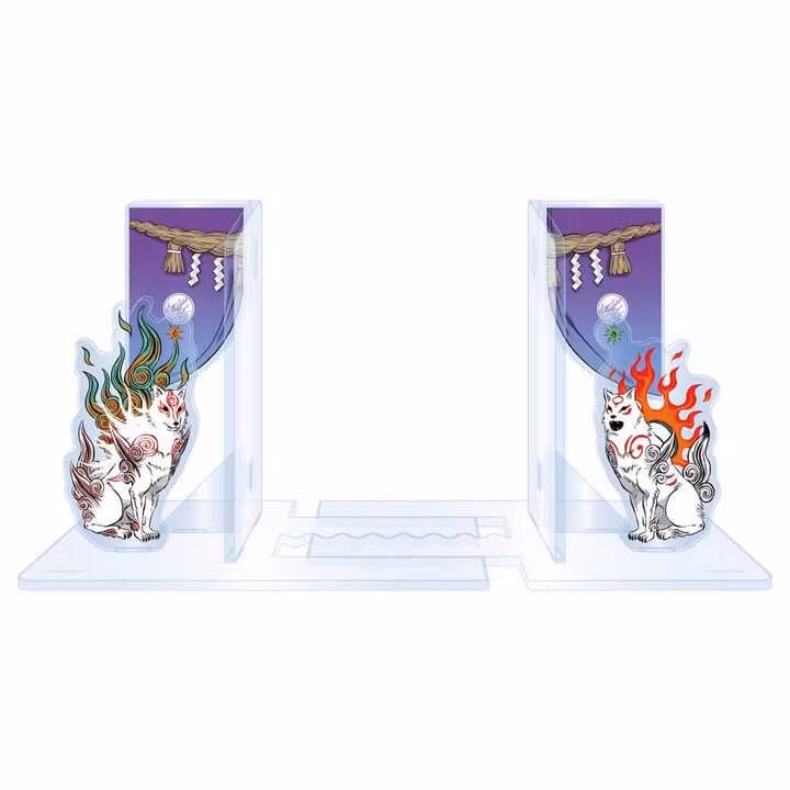 Okami 20th Anniversary Reprint Art Project Acrylic Bookends