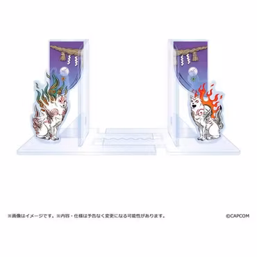 Okami 20th Anniversary Reprint Art Project Acrylic Bookends
