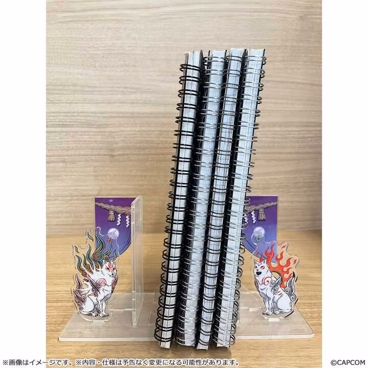 Okami 20th Anniversary Reprint Art Project Acrylic Bookends