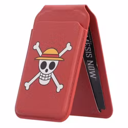 One Piece Card Holder Luffy Jolly Roger (Red)
