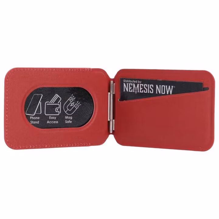 One Piece Card Holder Luffy Jolly Roger (Red)