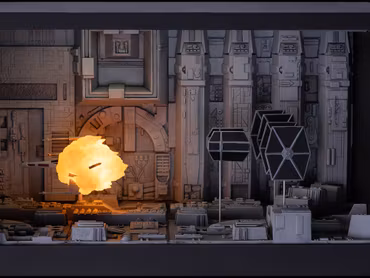 Star Wars: A New Hope Movie Moments Trench Run Diorama