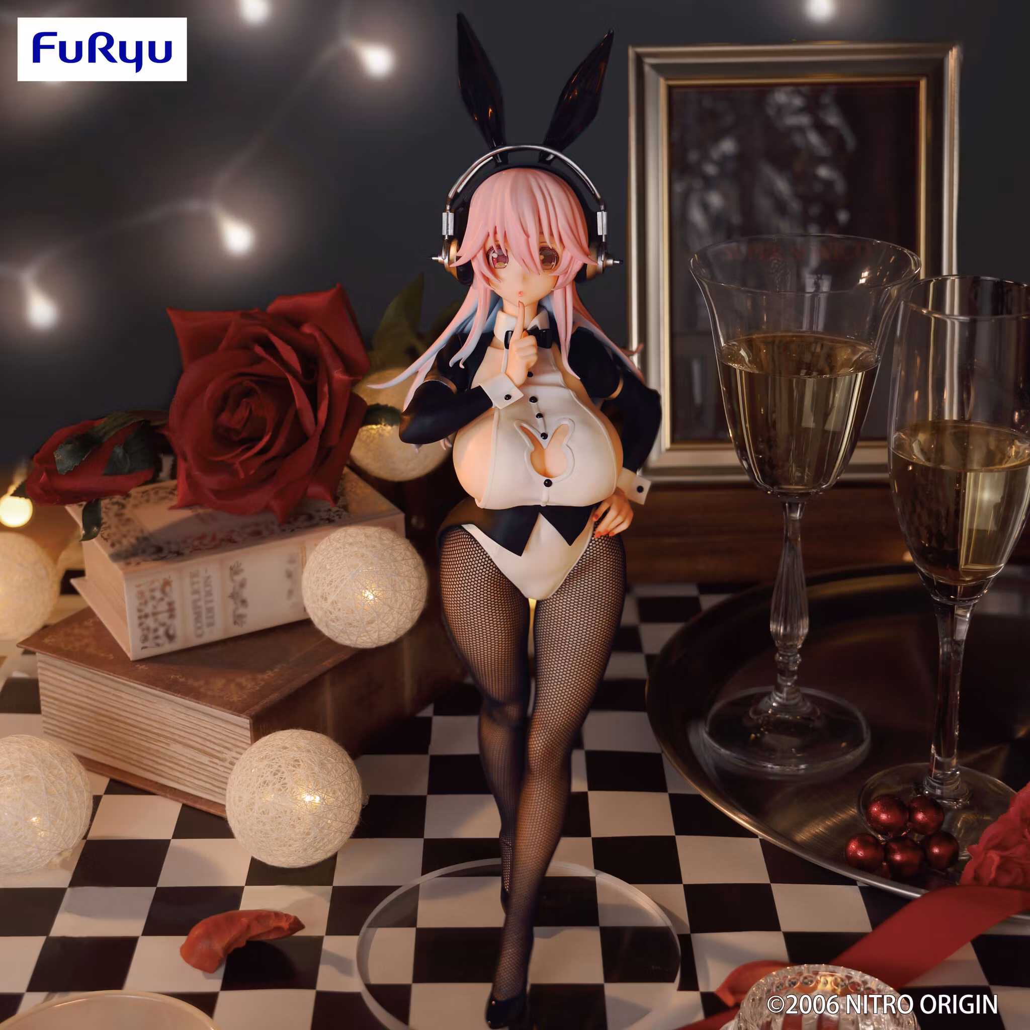 Nitroplus BiCute Bunnies Super Sonico (Newly Drawn Costume Tailcoat Ver.) Figure (Rerelease)