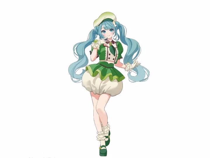 Hatsune Miku x TIROL CHOCO Hatsune Miku (Matcha Mochi Ver.) Figure