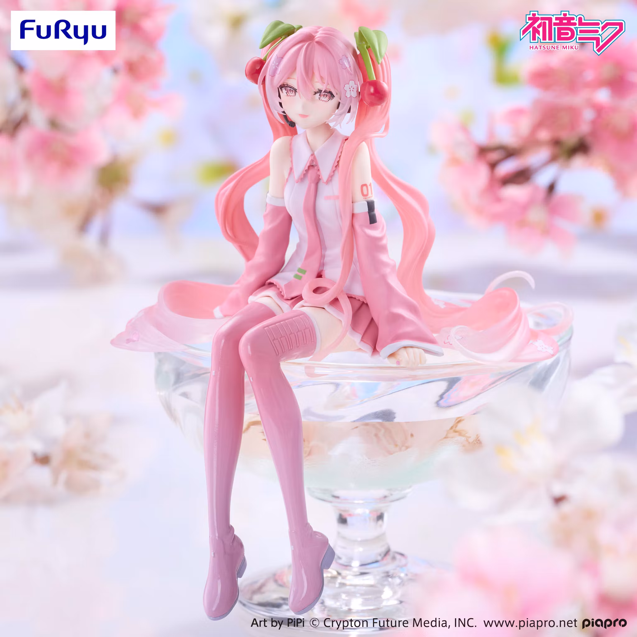 Vocaloid Sakura Miku (2026 Smile Ver.) Noodle Stopper Figure