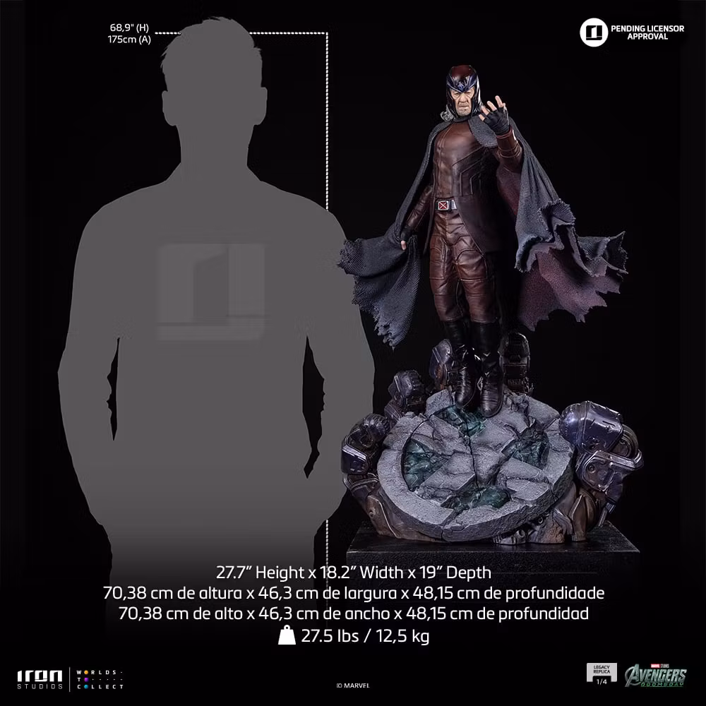 Avengers: Doomsday Legacy Replica Magneto 1/4 Scale Statue