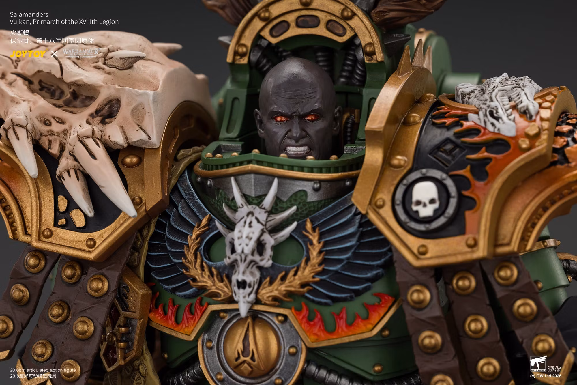 Warhammer: The Horus Heresy Salamanders Vulkan Primarch of the XVIIIth Legion 1/18 Scale Action Figure