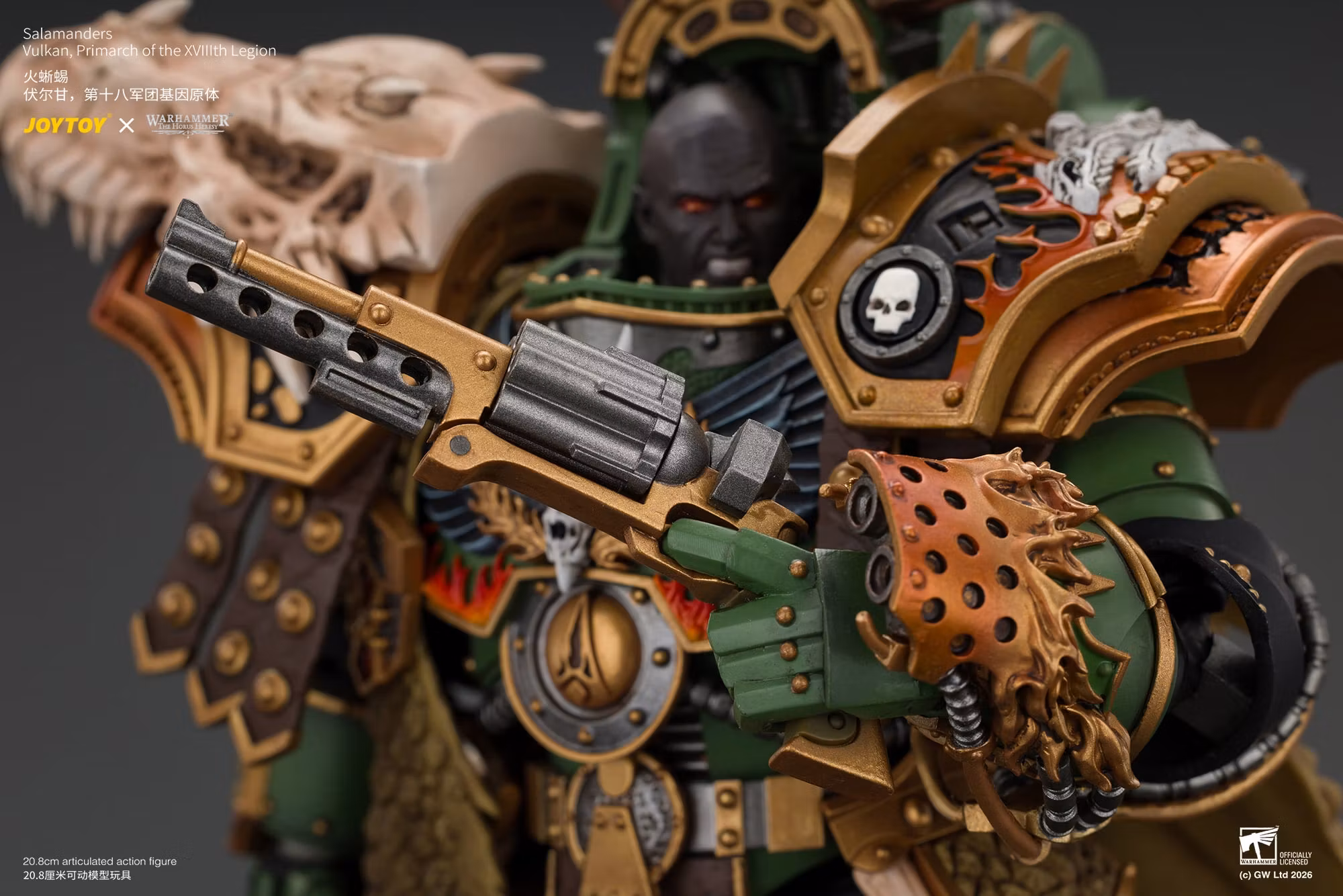 Warhammer: The Horus Heresy Salamanders Vulkan Primarch of the XVIIIth Legion 1/18 Scale Action Figure