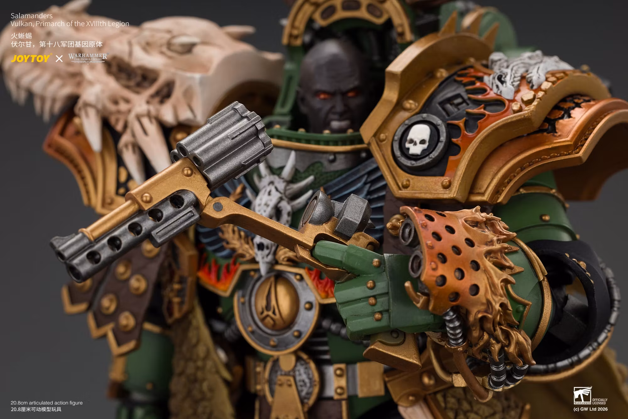 Warhammer: The Horus Heresy Salamanders Vulkan Primarch of the XVIIIth Legion 1/18 Scale Action Figure