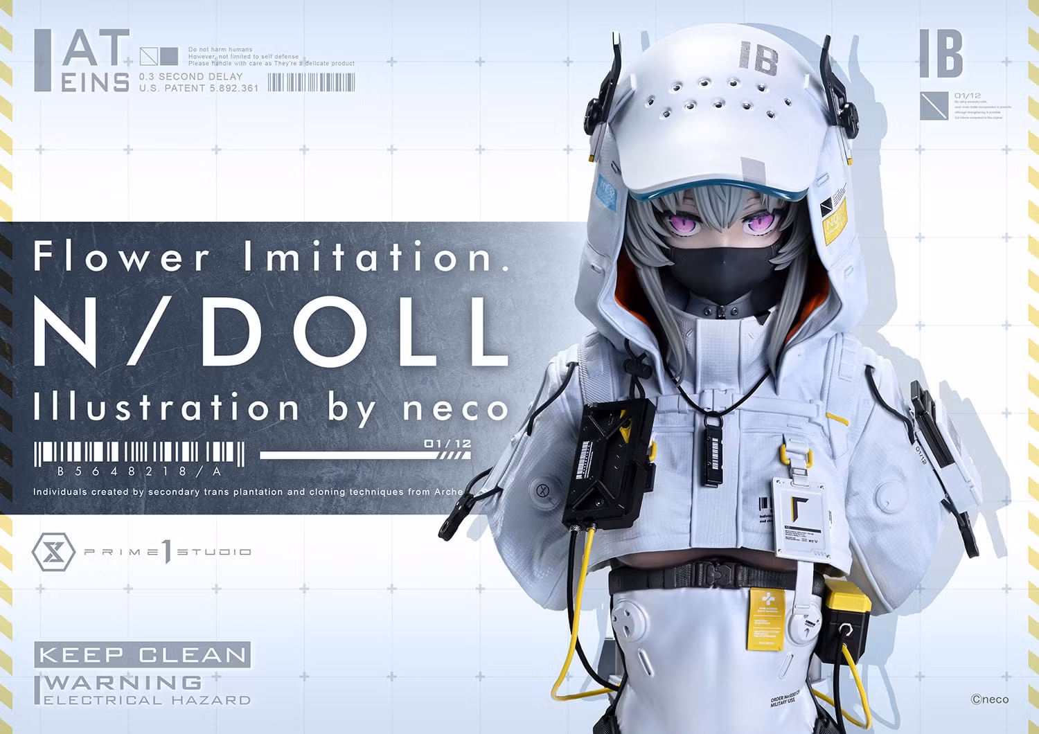 neco Illustration Concept Masterline Flower Imitation. N/DOLL 1/2 Scale Statue