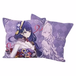 Genshin Impact Anniversary Celebration Series Pillow Case Raiden Shogun 6th Anniversary
