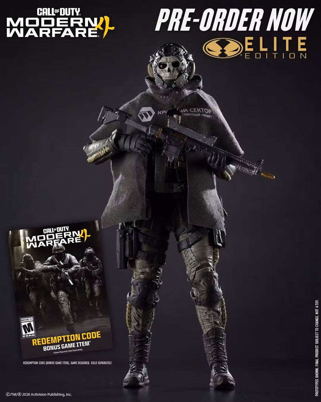 Call of Duty: Modern Warfare 4 McFarlane Elite Edition #19 Ghost Deluxe Action Figure