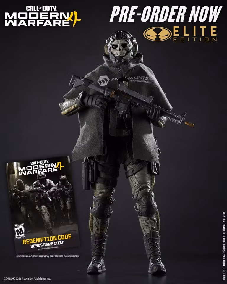 Call of Duty: Modern Warfare 4 McFarlane Elite Edition #19 Ghost Deluxe Action Figure