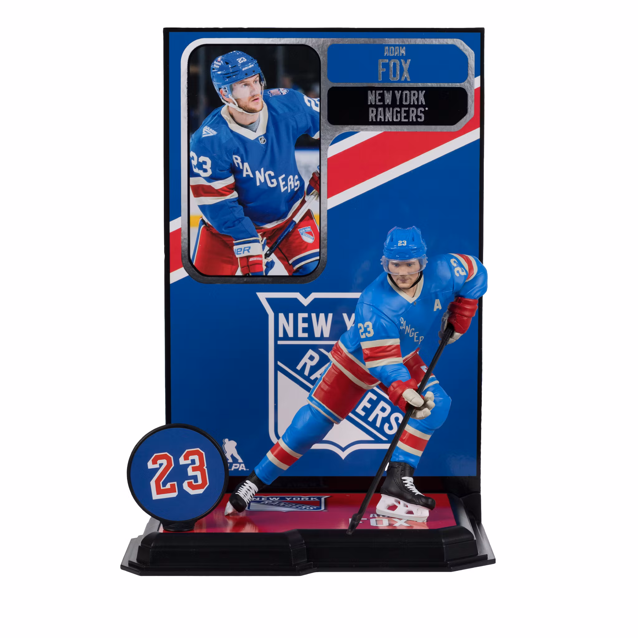 NHL SportsPicks Adam Fox (New York Rangers) 7" Posed Figure