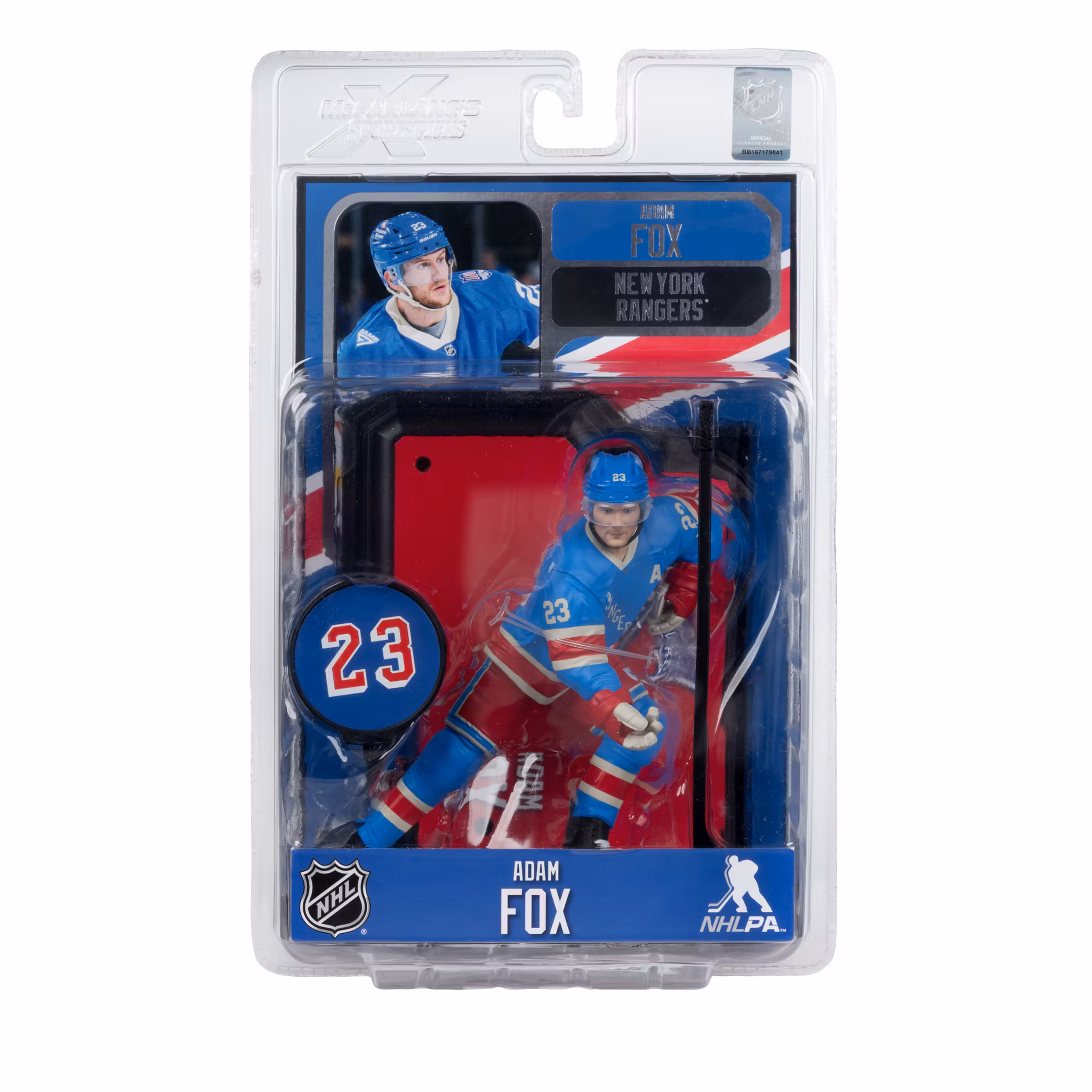 NHL SportsPicks Adam Fox (New York Rangers) 7" Posed Figure