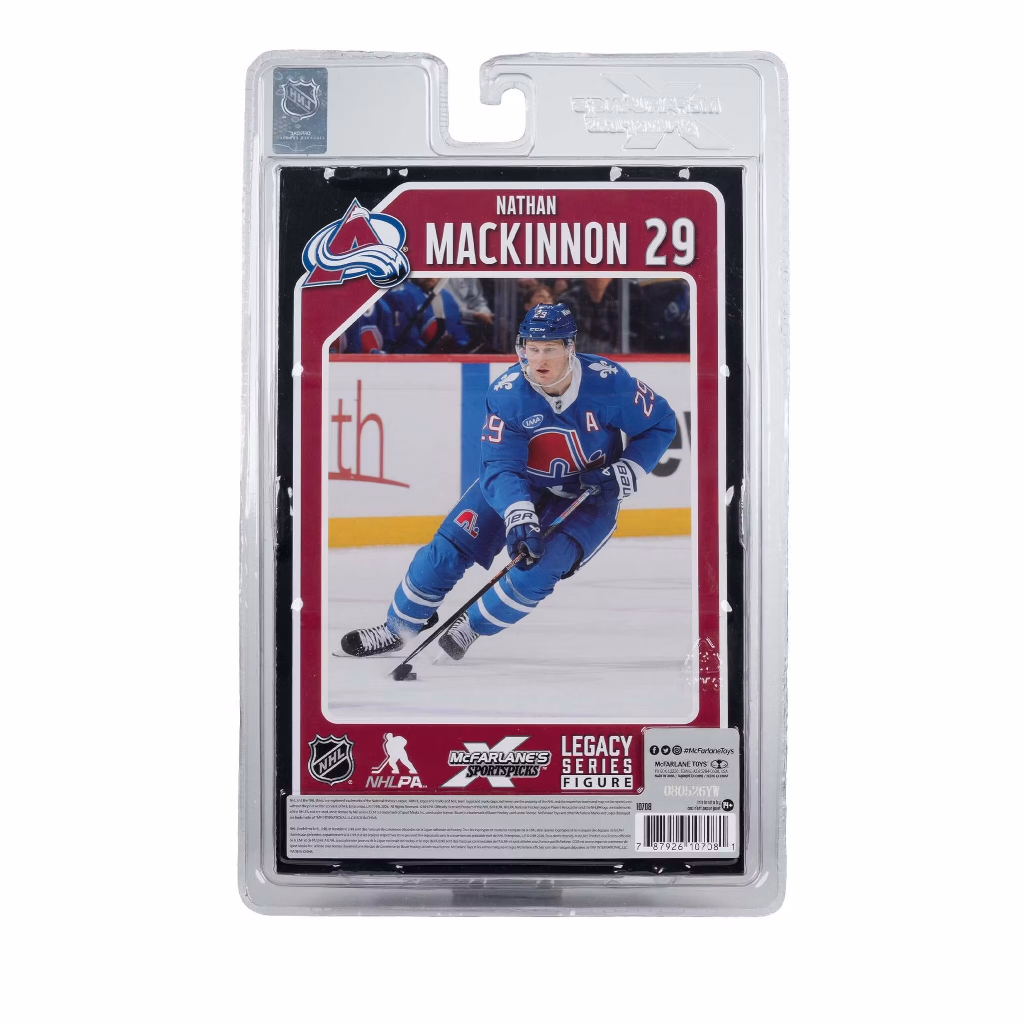 NHL SportsPicks Nathan MacKinnon (Colorado Avalanche) 7" Posed Figure