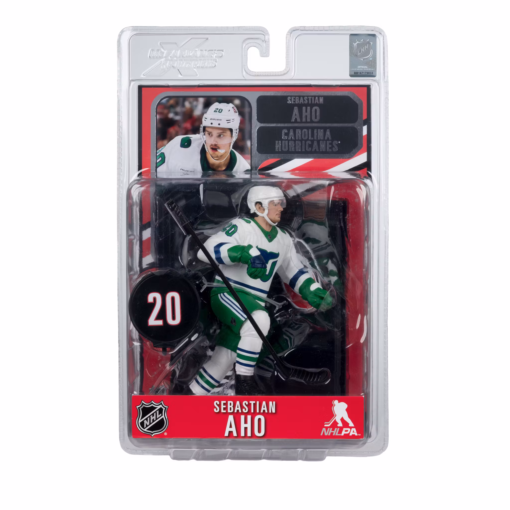 NHL SportsPicks Sebastian Aho (Carolina Hurricanes) 7" Posed Figure