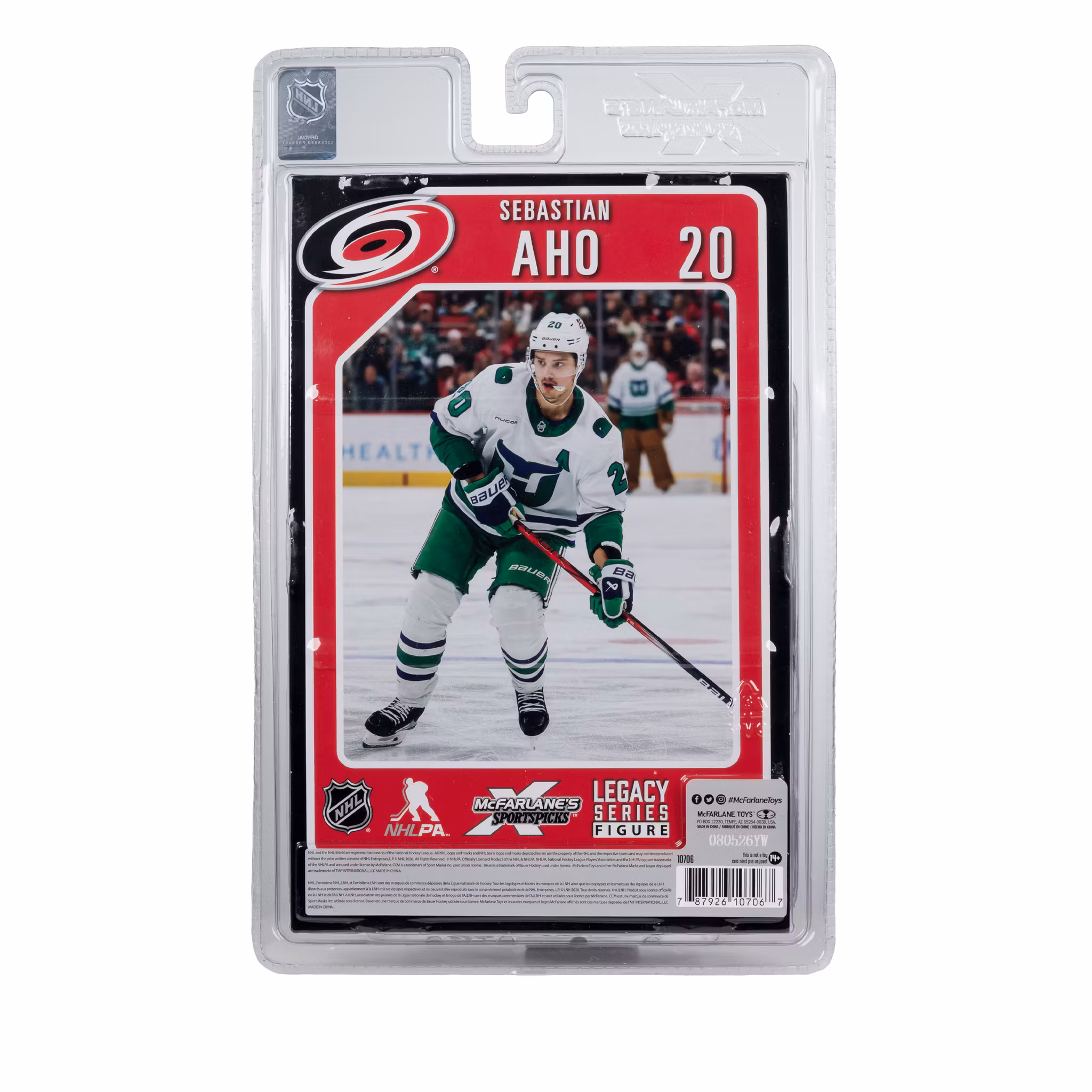 NHL SportsPicks Sebastian Aho (Carolina Hurricanes) 7" Posed Figure