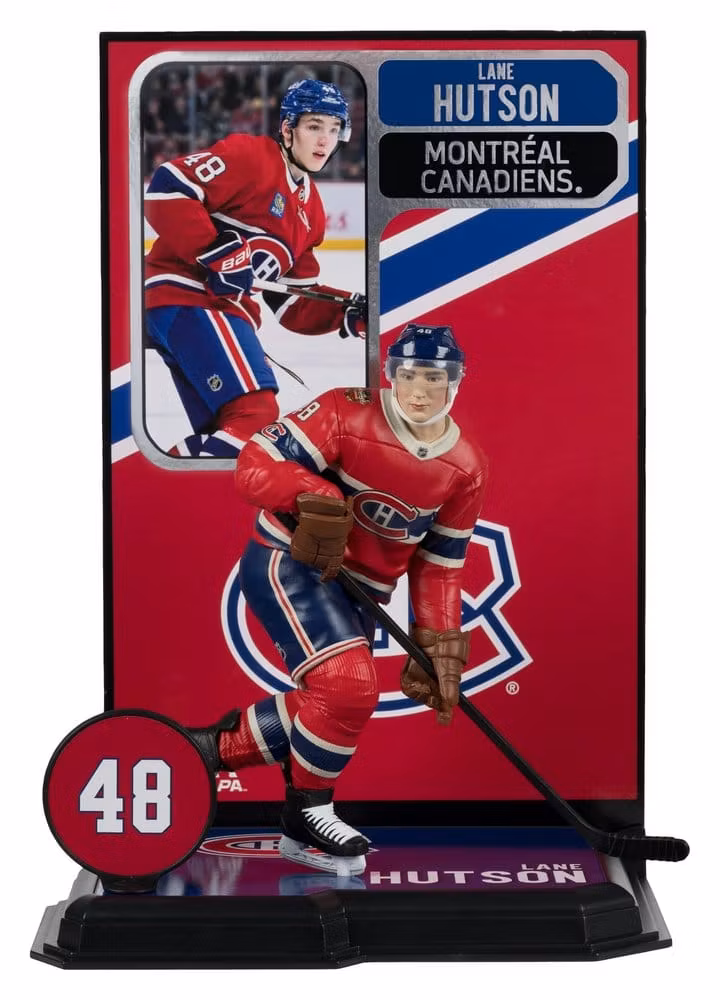 NHL SportsPicks Lane Hutson (Montreal Canadiens Heritage Classic) 7" Posed Figure